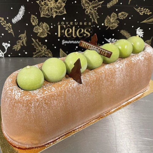 Bûche de Noël Chocolat Pistache